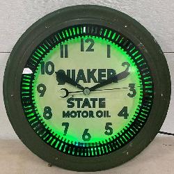 Quaker State Neon Spinner Clock, 21-Inch, by Neocraft Mfg. Co.