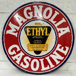 Magnolia Gasoline Porc.  Sign, 30 Inches