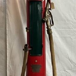 Fry Mae West Model 17 5-Gallon Visible Gas Pump with Sinclair Aircraft Globe, Restored 