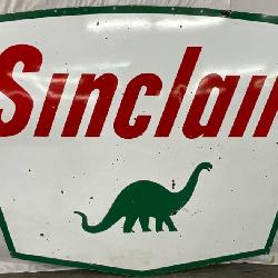 DS Porc. Sinclair Service Station Sign, 84in x 60in