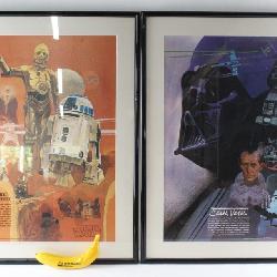 Lot # : 23 - 1977 Star Wars Posters Darth Vader & R2D2