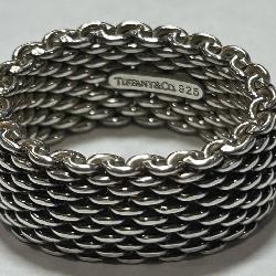 STERLING SILVER TIFFANY&CO SOMERSET MESH RING
