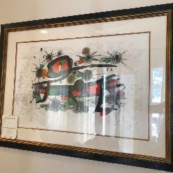 N2 - JOAN MIRO' LTD ED ART FRAMED W/COA (M1?0)