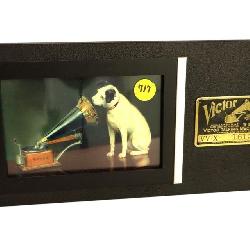 Victor Nipper framed print with Talking Machine plaque www.SouthJerseyAuction.com