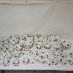 1013	ROYAL WORCESTER EVESHAM DINNERWARE, 117 PIECES