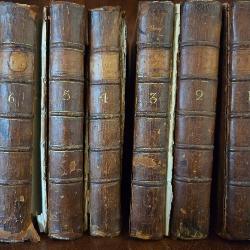 M - SIX ANTIQUE HARDBOUND BOOKS (L17)