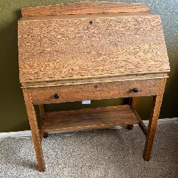 Antique Oak Secretary Desk