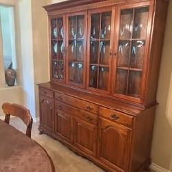 Antique (1960's) Dining Room Hutch 