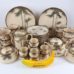 Lot # : 21 - 65pc Antique Sgd Hand painted Japanese Tea Set