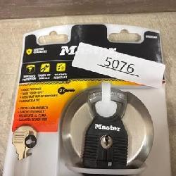 Master Lock 3-3/32 in. H X 1-13/64 in. W X 3-1/8 in. L Steel Ball Bearing Locking Shrouded Padlock