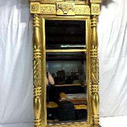 Lot # : 126 - Gold-painted Victorian Giltwood Mirror