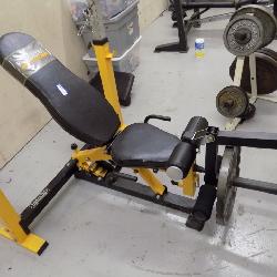 PowerTec STRENGTH WORKBENCH OLYMPIC BENCH W/ 45LB WEIGHT