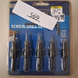 Century Drill & Tool Assorted High Speed Steel Taper Countersink Set 5 pc