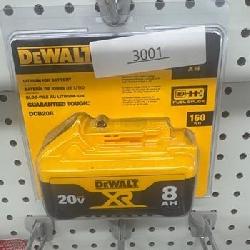 DeWalt 20V MAX XR DCB208 8 Ah Lithium-Ion Battery 1 pc