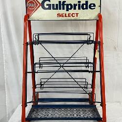 GULFPRIDE OIL CAN STORE DISPLAY 