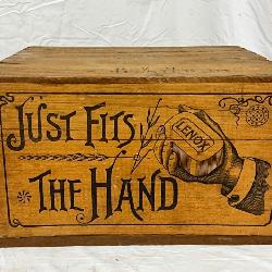 EARLY UNUSUAL WOODEN SOAP BOX 