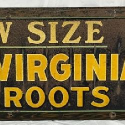 EARLY OLD VIRGINIA CHEROOTS CIGAR SIGN 