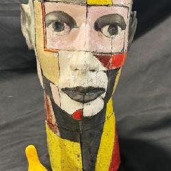 Lot # : 239 - Zbigniew Chojnacki Ceramic Head Sculpture