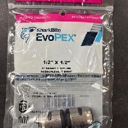 SharkBite EvoPEX 1/2 in. Barb X 1/2 in. D Push Plastic Coupling