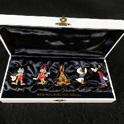 Disney Swarovski Arribas Bros. Fab 5 Crystal Figurine Set