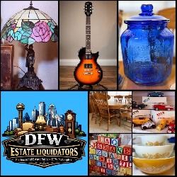 This Fri & Sat! ~HUGE Lewisville Collectibles Estate Sale! Les Paul, Tiffany Lamps, Vintage Toys, Glass, MCM, Vintage Pyrex, Uranium Glass, Steiff Bears, Pedal Car, Barbies, Farmhouse & Much More!
