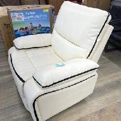 1 Pieces Manual Reclining Chair Bonded Leather 