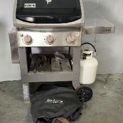 Weber Three Burner Gas Grill, Model Spirit II E-310 LP, Approx 44