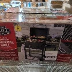 Expert Grill Heavy Duty 24 in Charcoal Grill with Wheels, Black