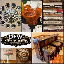 This FRI & Sat! ~Incredible Richardson Estate Sale! MCM Furniture, Accents & Glassware, Fashion, Toys, Vintage Galore, Brass & Copper, Designer, Hollywood Regency, Collectibles, Glassware..