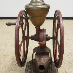 1165	STAR MILL NO 10A DOUBLE WHEEL COFFEE GRINDER, PHILADELPHIA, APPROXIMATELY 23 IN X 20 IN X 37 IN HIGH