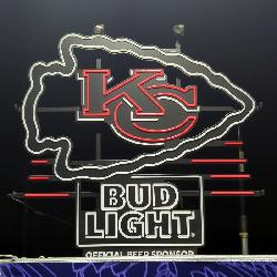 KC Chiefs Bud Light Neon Sign, Approx 31