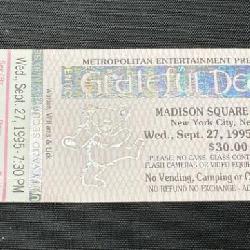 Lot # : 198 - Grateful Dead Ticket 1995 Jerry Death- Canceled