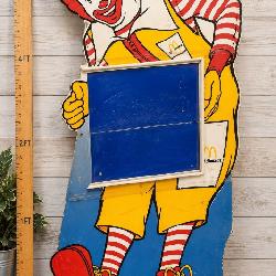Vintage McDonald's Restaurant Display – 5 Ft. Ronald McDonald Statue