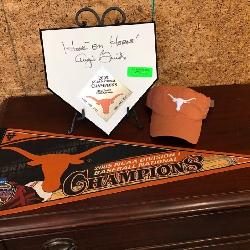 University of Texas Homeplate signed