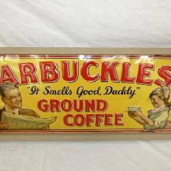 29X15 ARBUCKLES COFFEE SIGN