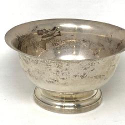 Poole Sterling Silver Paul Revere Reproduction Bowl, 246g.