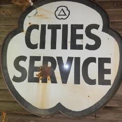 PORC. CITIES SERVICE CLOVER SIGN
