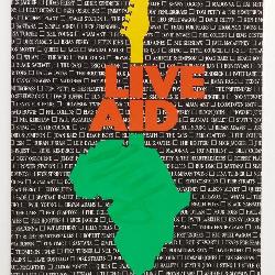 American Live Aid Concert Program, 1985, Over 100 Signatures