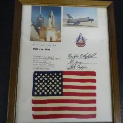 American Flag from Columbia Space Flight 1981