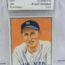 1941 PLAYBALL ATLEY DONALD B-EX #38 