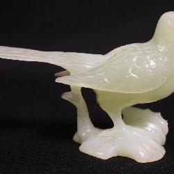 1177	CARVED ASIAN JADE BIRD, APPROXIMATELY 3 1/2 IN HIGH