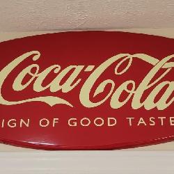 VINTAGE metal Coca-cola sign