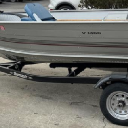 14 Foot Aluminum Deep V Utility Boat with Trailer
