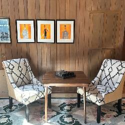 high-end furniture, rugs, fine art