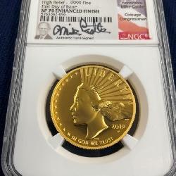 2019W $100 GOLD ENHANCED COIN 
