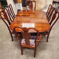 11 - FORMAL DINING TABLE W/ 6 CHAIRS
