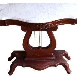 Victorian style harp table