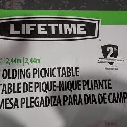 Lifetime 8' Folding Picnic Table