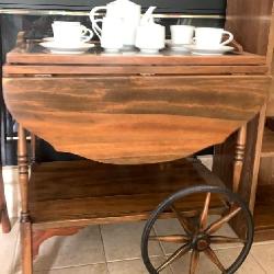 Vintage Tea Cart / Noritake Tea Set