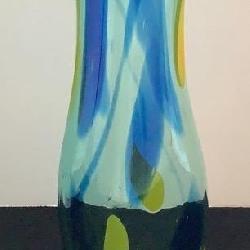 Signed Adam Jablonski Art Glass Vase